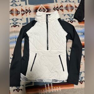 Athleta Black and White Puffer Jacket